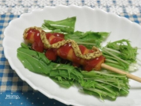 フランクフルトを食べたければ水菜もどうぞ